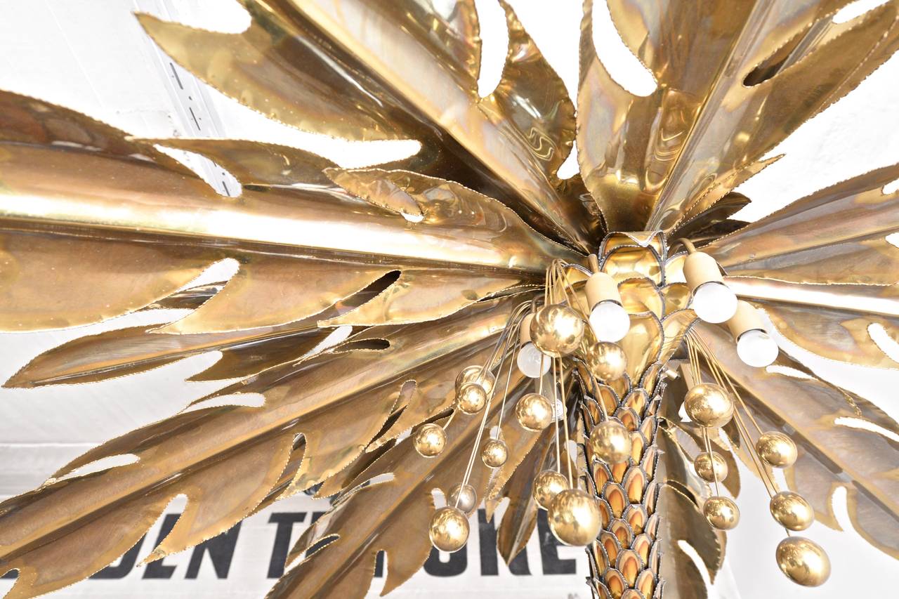 Impressive Palm Tree Floor Lamp by Maison Jansen 1