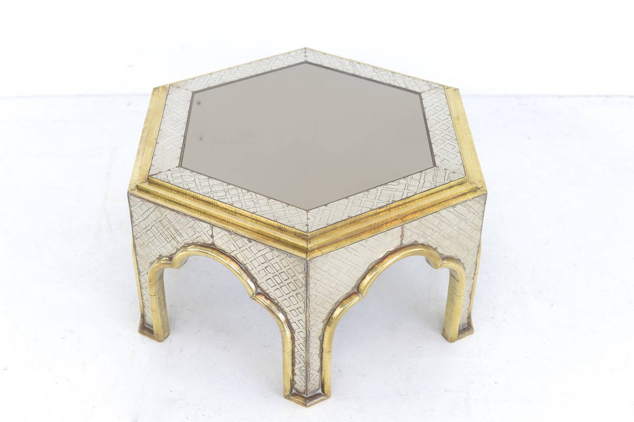 Hexagonal Table by Rodolfo Dubarry In Excellent Condition In Antwerp, BE