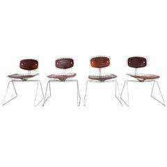 Set of Four 'Beaubourg' Chairs by Michel Cadestin