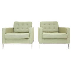 Pair of Florence Knoll Easy Chairs