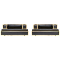 Pair of Marzio Czecchi Club Sofas