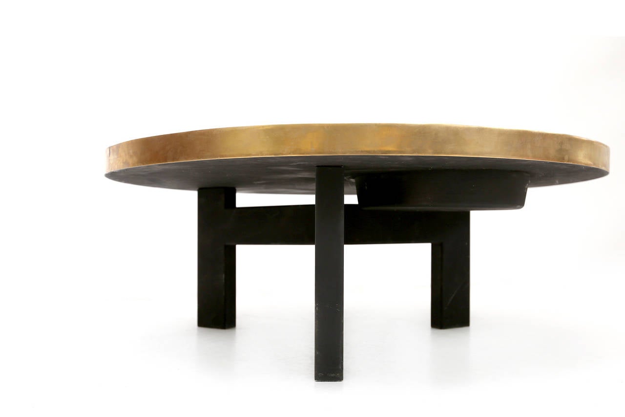 Brass Spectacular Coffee Table by Dessauvages