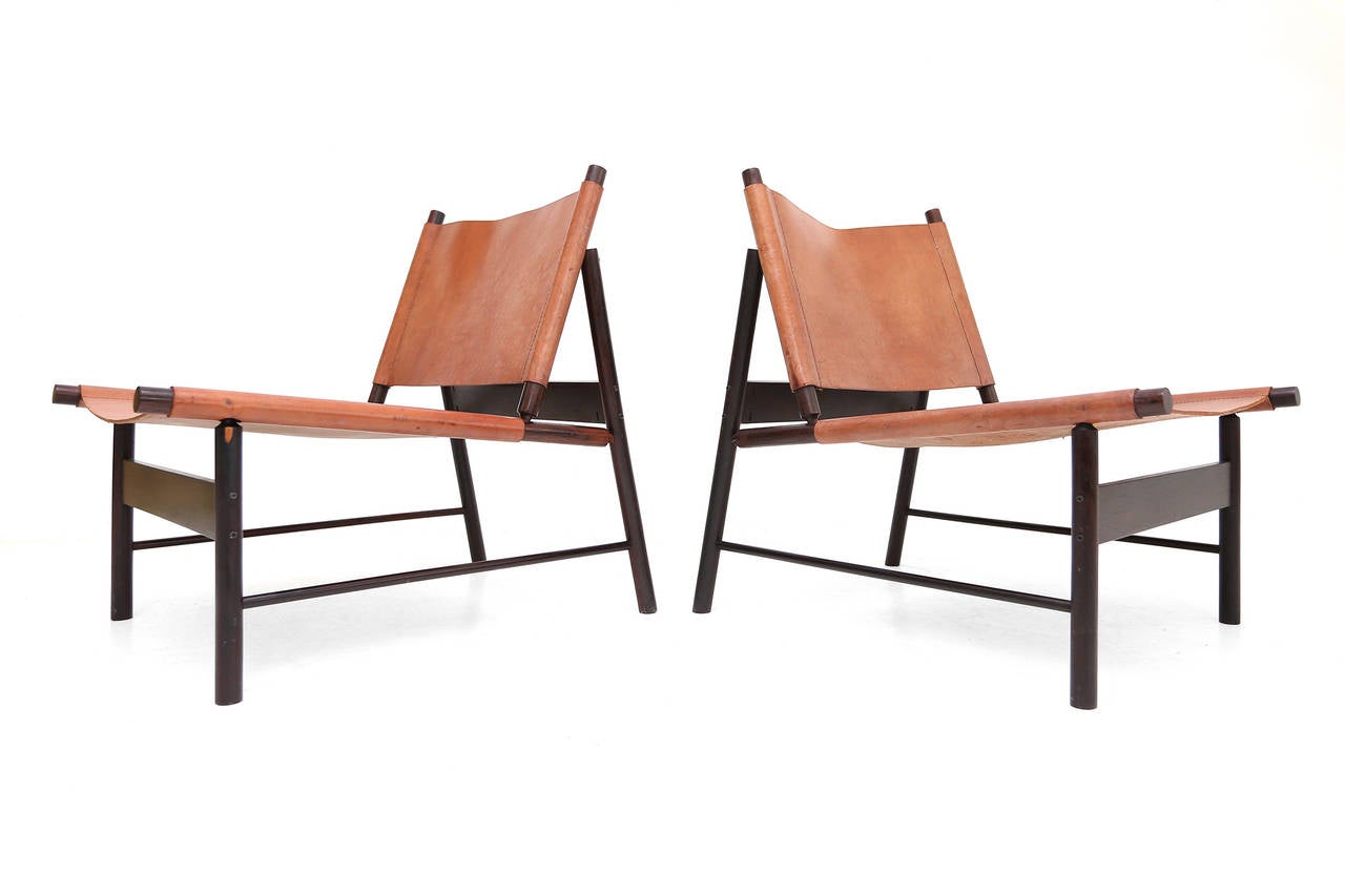 Mid-Century Modern Jorge Zalszupin Pair of Lounge Chairs