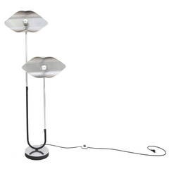 Reggiani Mid-Century Modern Chromed Floor Lamp