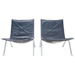 Pair of Original Kold Christensen PK22 Chairs Pair of Original Kold Christensen PK22 Chairs