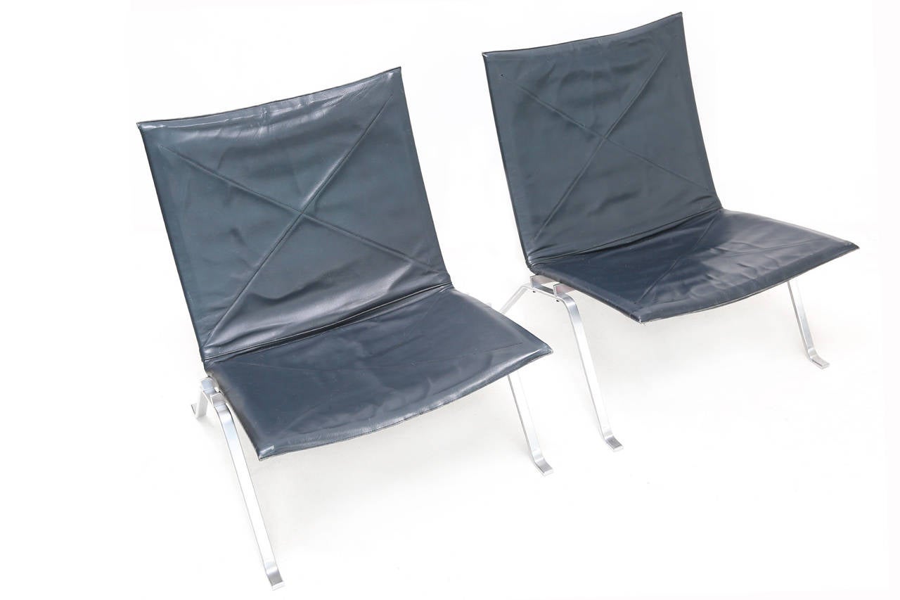 Mid-20th Century Pair of Original Kold Christensen PK22 Chairs
