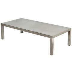 Maria Pergay Stainless Steel Low Table