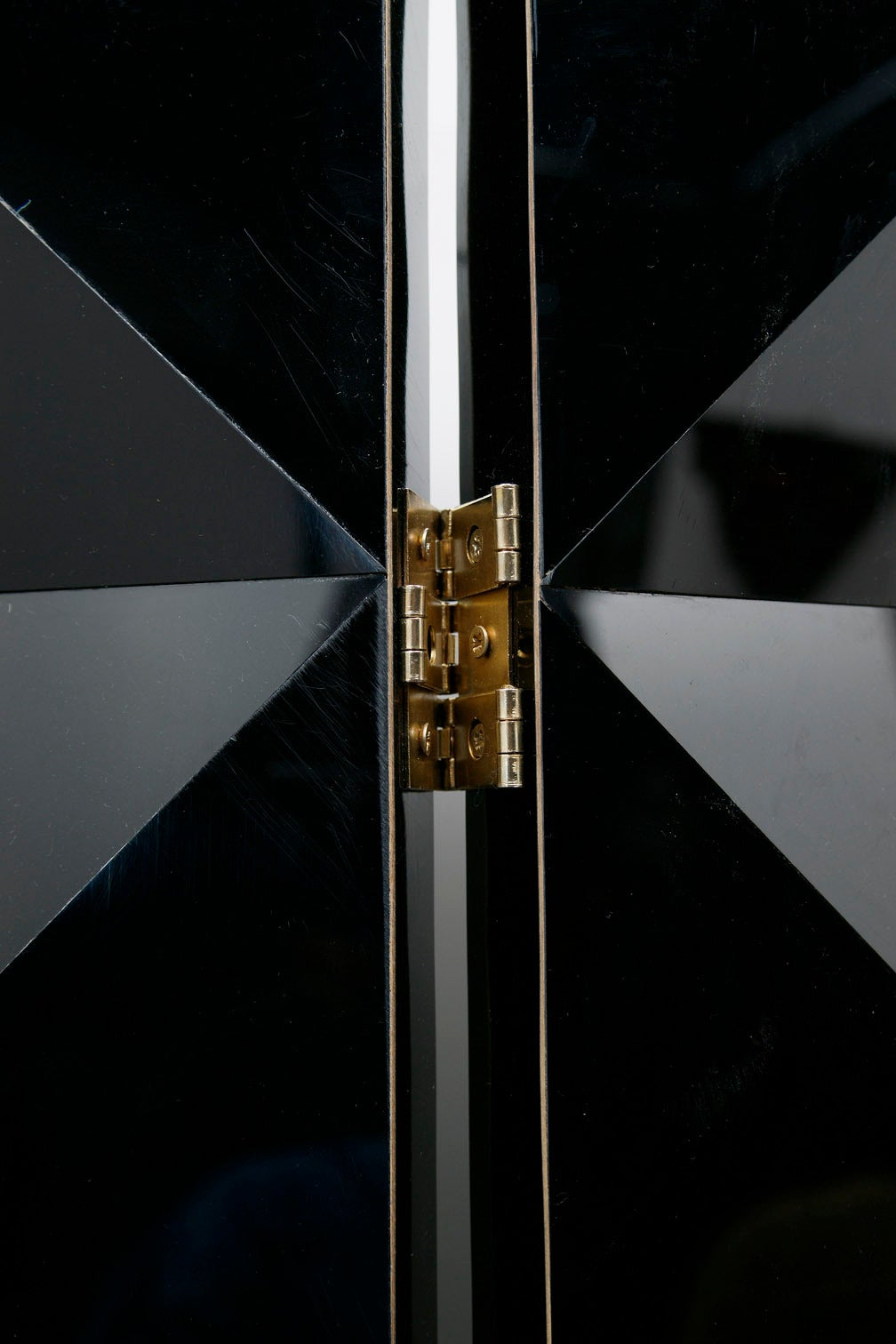 Four Folded Black Perspex Screen at 1stdibs