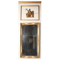 Antique Louis XVI Trumeau Mirror