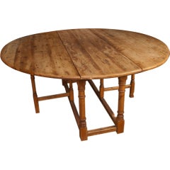 Rustic English Sutherland Style Pine Table