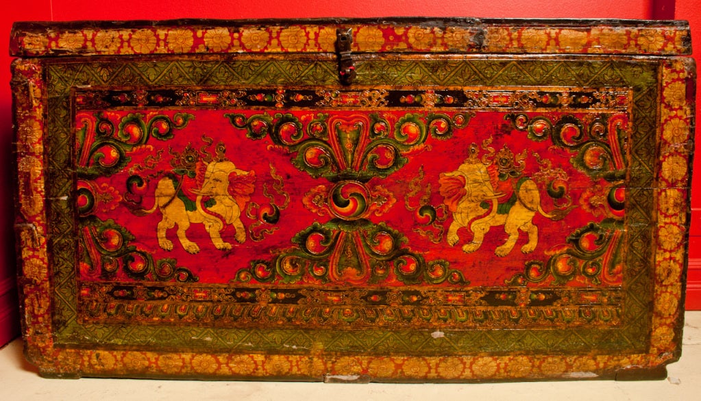 19th Century Tibetan Trunk