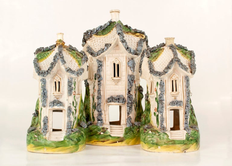 English Staffordshire Cottage Set