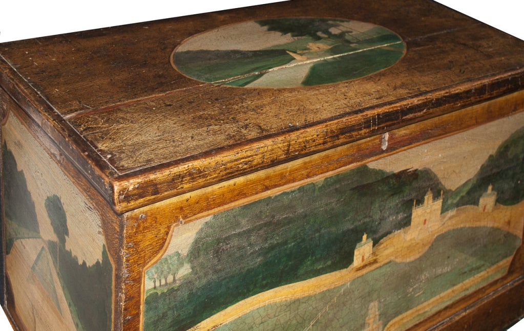 Painted Blanket Box