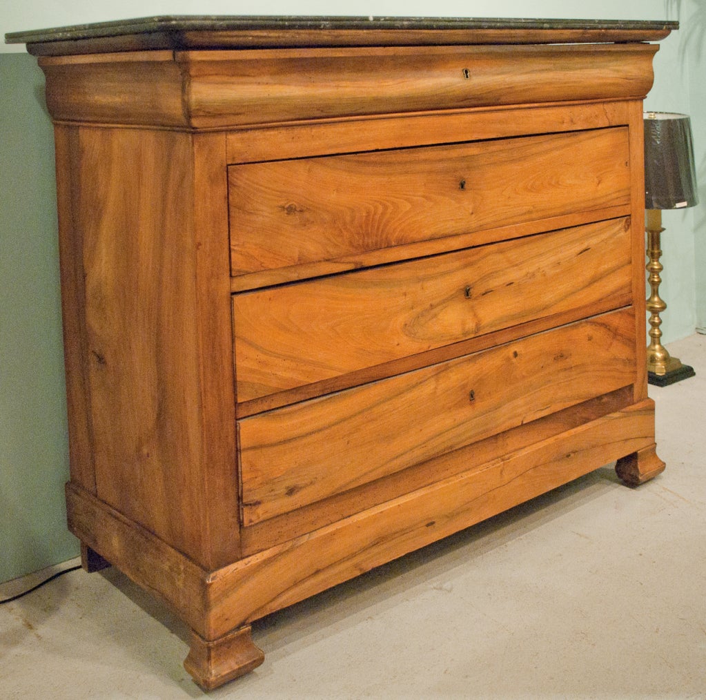 Louis Philippe Commode with black marble top