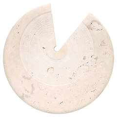 Sergio Asti Travertine Marble Vase