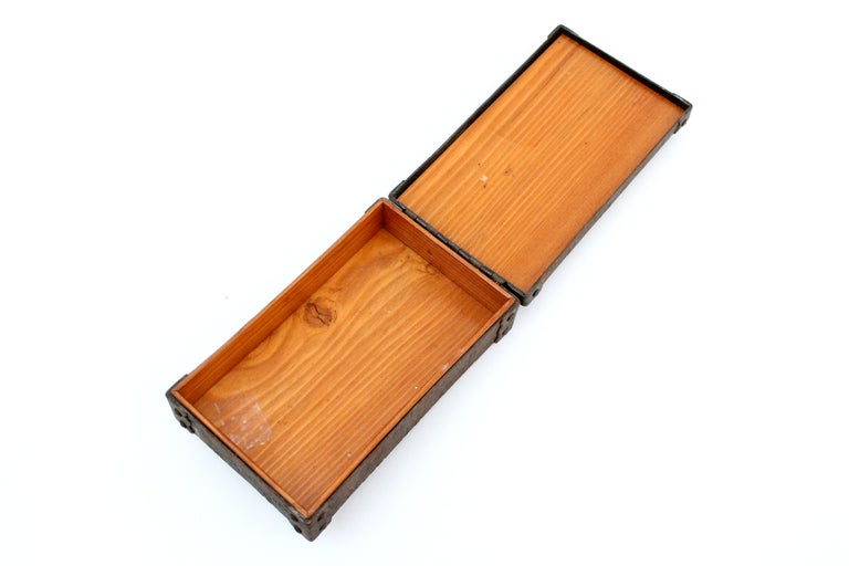 Chased Copper Ski Box at 1stdibs