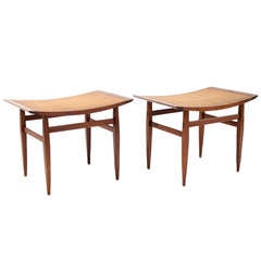 Kipp Stewart for Calvin Pair of Stools