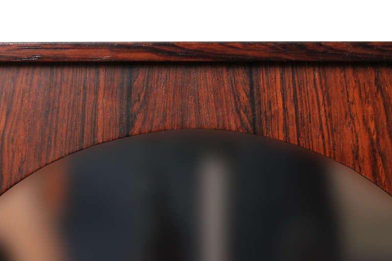 Perfect Square Swedish Rosewood Mirror 2