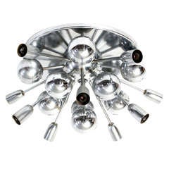 Ceiling Mounted Chrome Sputnik Chandelier