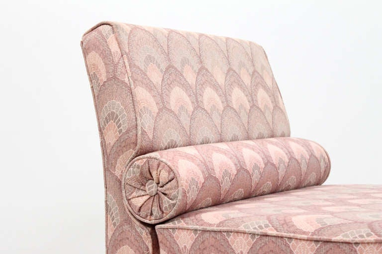 Wood Dunbar Style Slipper Lounge Chairs