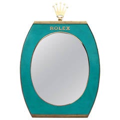 Rare Rolex Advertising Display Mirror