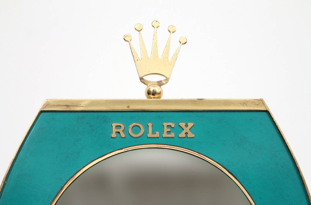 Swiss Rare Rolex Advertising Display Mirror