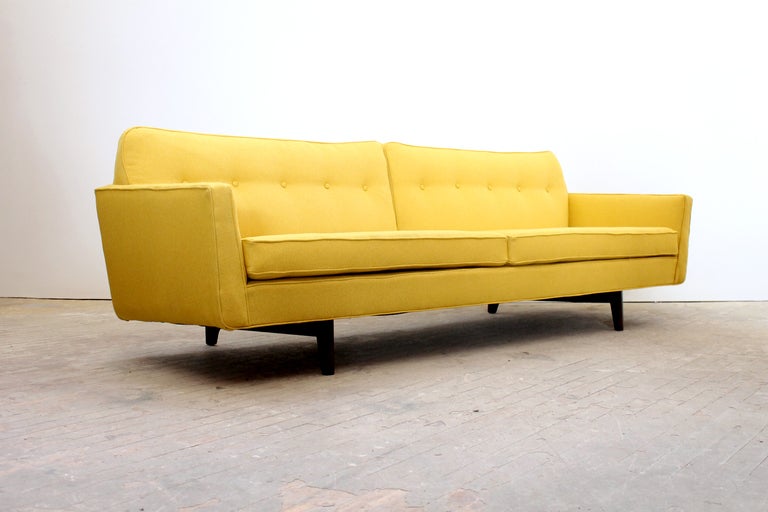 Sculptural and beautifully proportioned Dunbar sofa by American designer Edward Wormley.