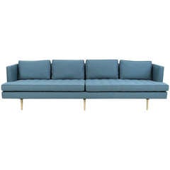 Edward Wormley Dunbar Sofa w/ Brass Legs