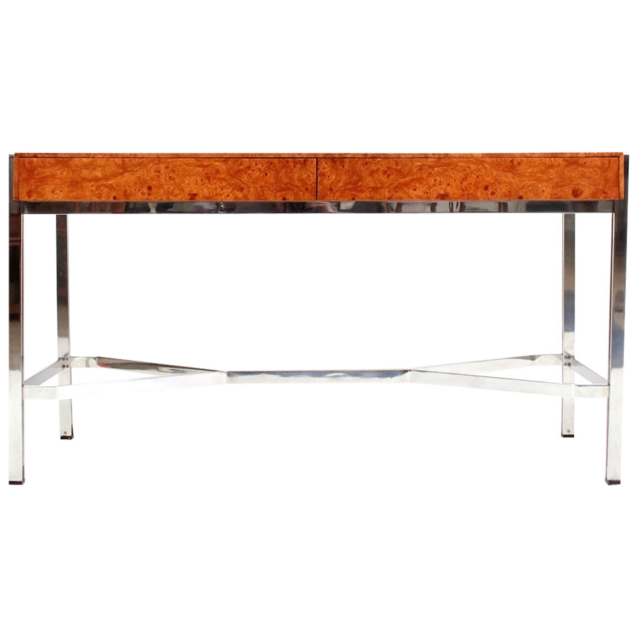 Pace Collection Burl Writing Desk by Leon Rosen