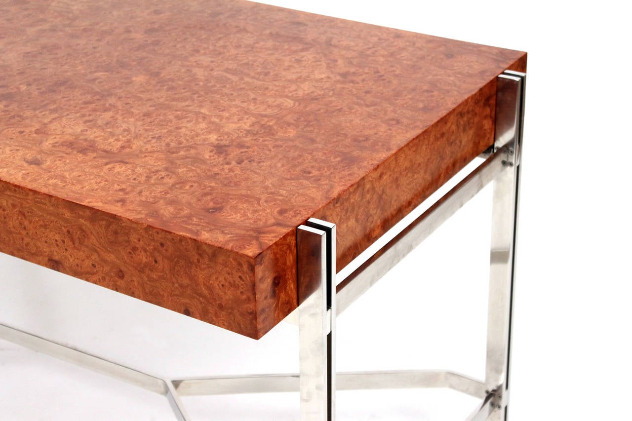 Pace Collection Burl Writing Desk by Leon Rosen 2