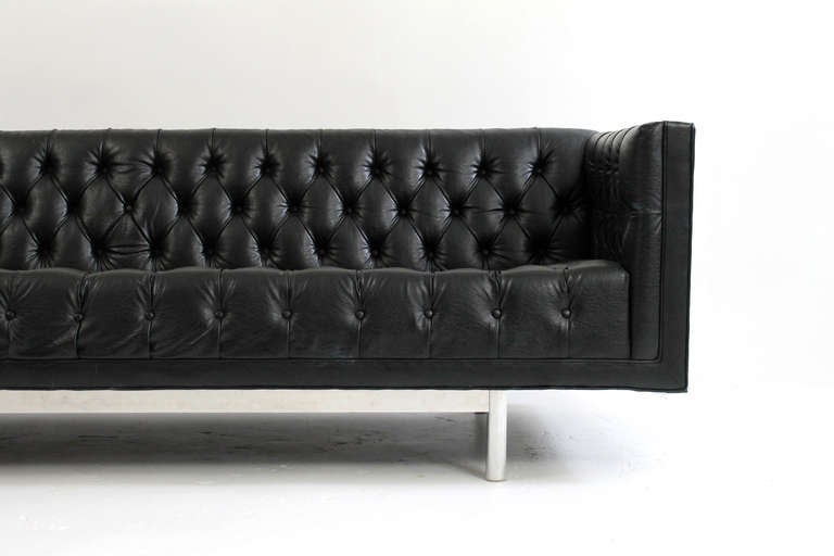 Mid-Century Modern Jack Cartwright Chesterfield Tufted Sofa