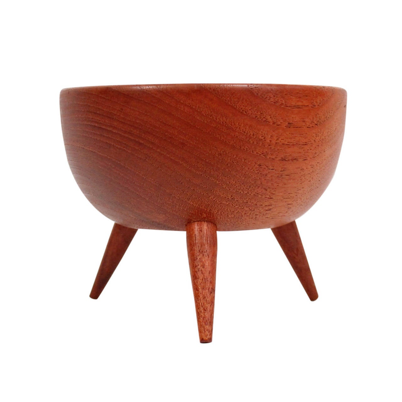 Swedish Teak Tripod Bowl at 1stdibs