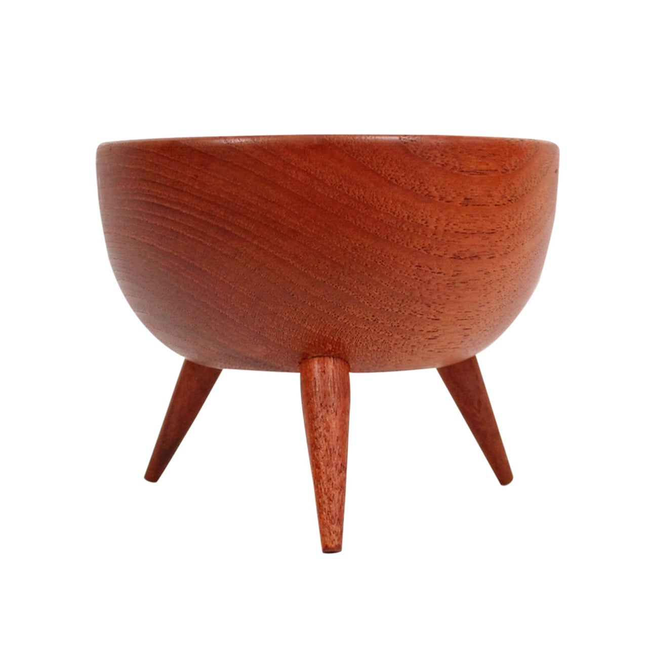 Swedish Teak Tripod Bowl