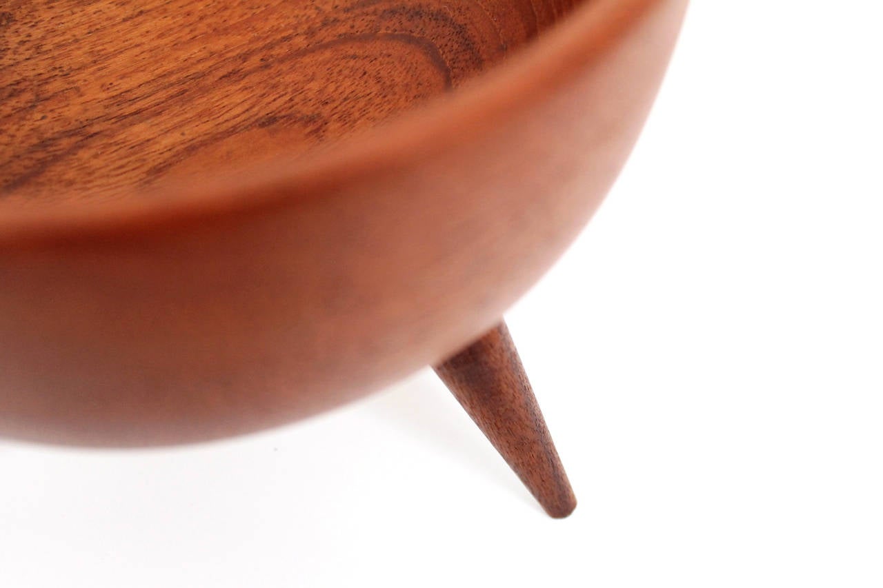 Swedish Teak Tripod Bowl 4