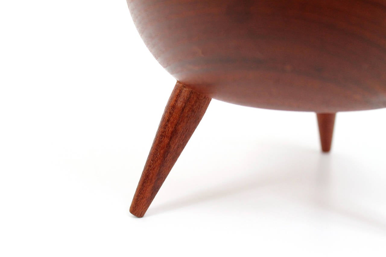 Swedish Teak Tripod Bowl 3