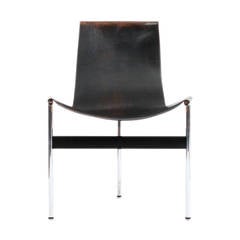 Leather T-Chair by Katavolos, Littell & Kelley for Laverne International