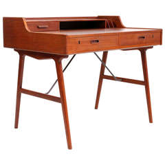 Teak Writing Desk by Arne Wahl Iversen