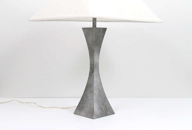 Pair of Steel Lamps by A. Montagna Grillo & A. Tonello In Excellent Condition In Waltham, MA