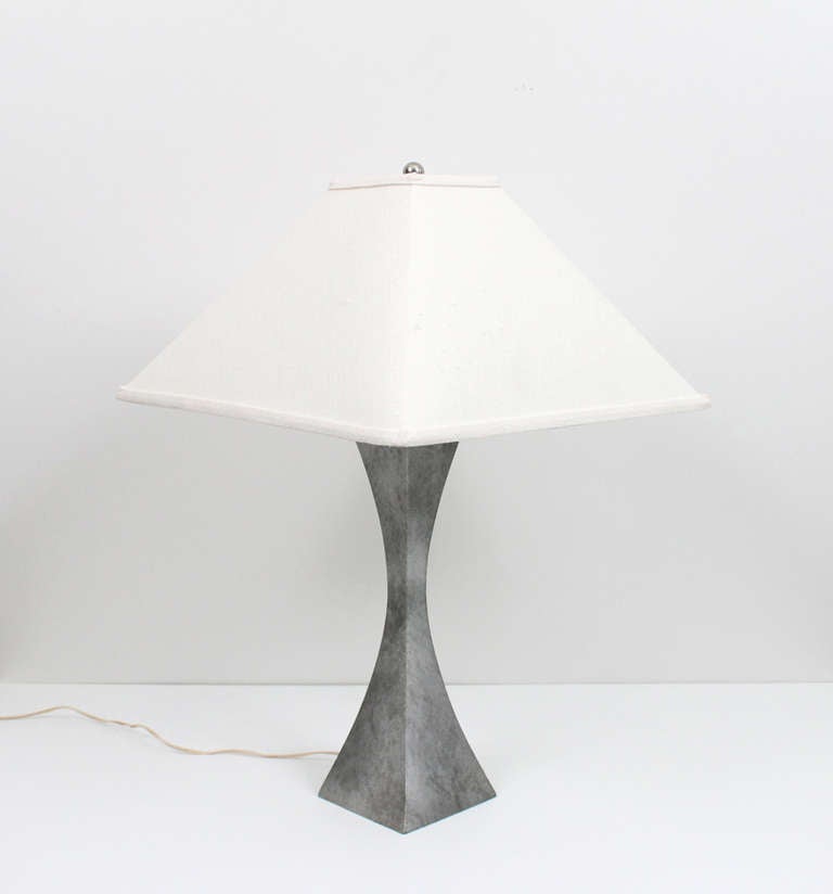 Mid-Century Modern Pair of Steel Lamps by A. Montagna Grillo & A. Tonello