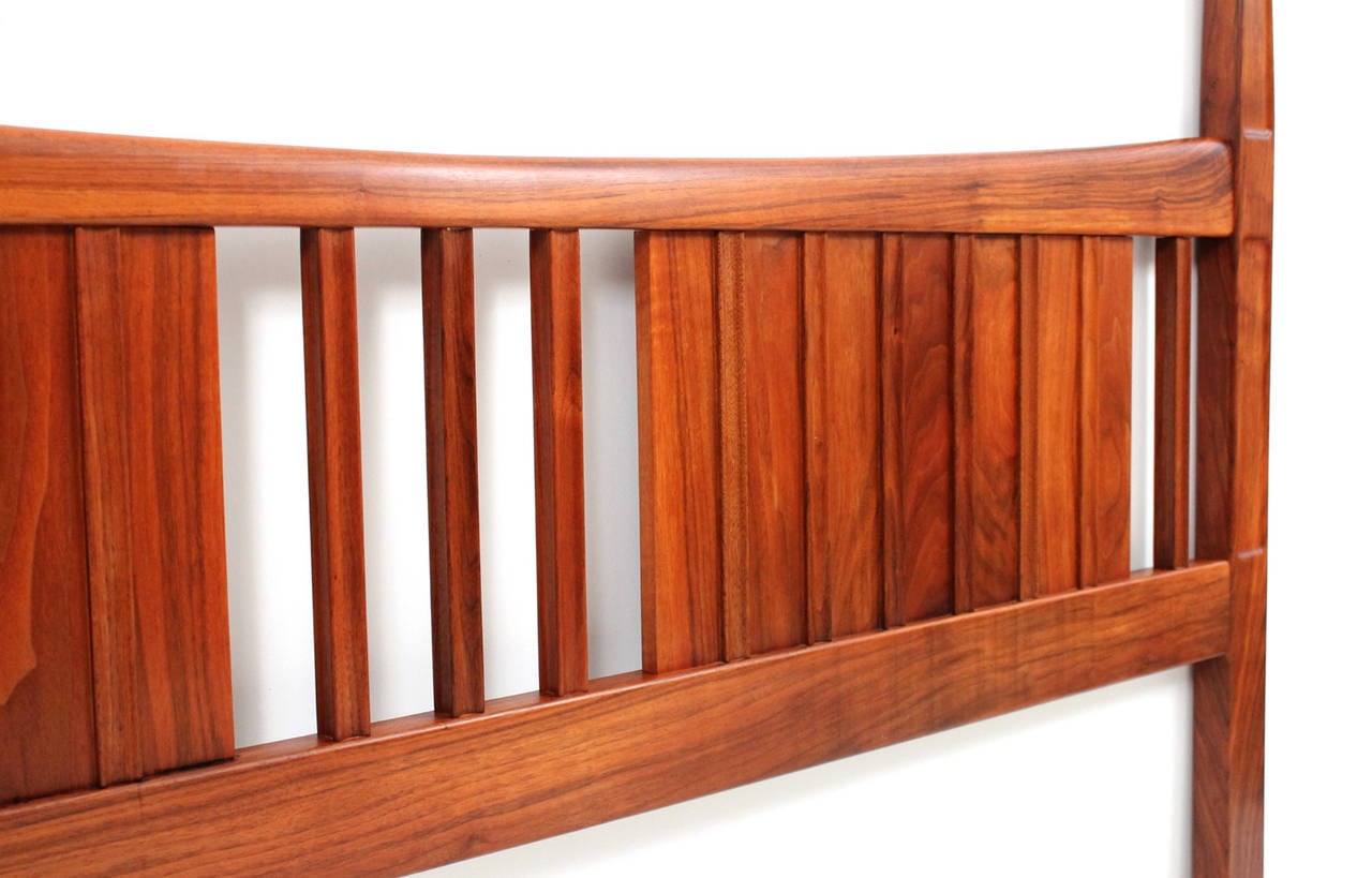 Studio Made KingSize Black Walnut Headboard at 1stDibs