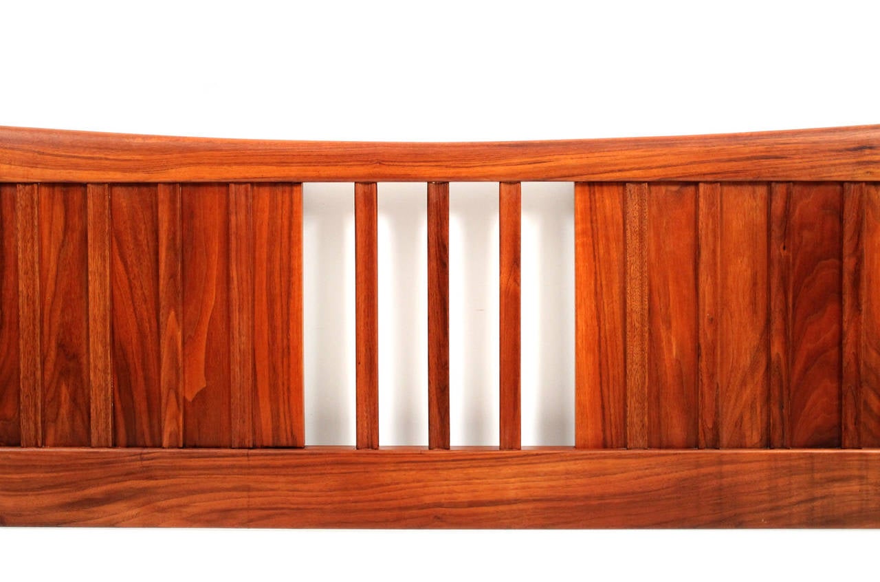 King size Arch Metal Headboard in Black Walnut Metallic Finish main image 1