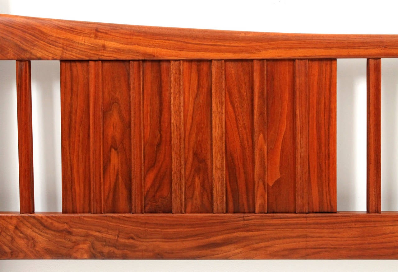King size Arch Metal Headboard in Black Walnut Metallic Finish main image 0