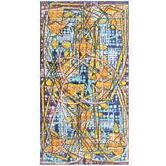 Large Abstract Painting by Hal Saulson