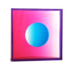 Color Field Lucite Sculpture by Norman Mercer