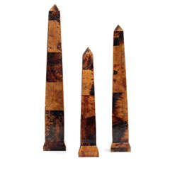 Collection of Three Pen Shell Obelisks