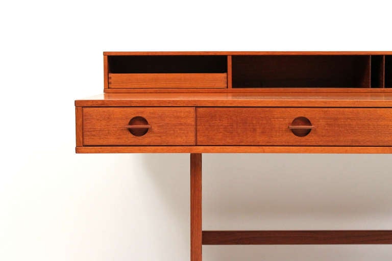 Mid-20th Century Teak Flip-Top Desk by Peter Lovig Nielsen