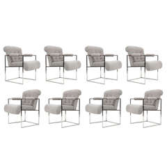 Set of Eight Milo Baughman Thayer Coggin Dining Chairs