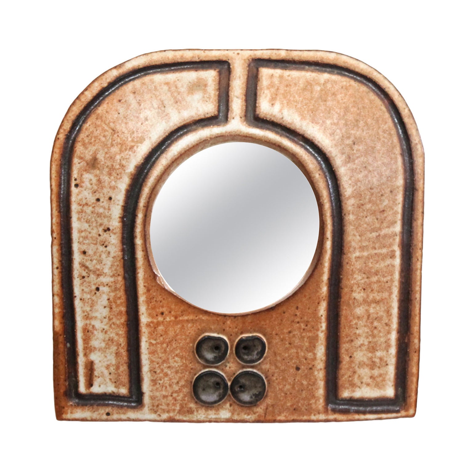 Michael Cohen Studio Pottery Mirror