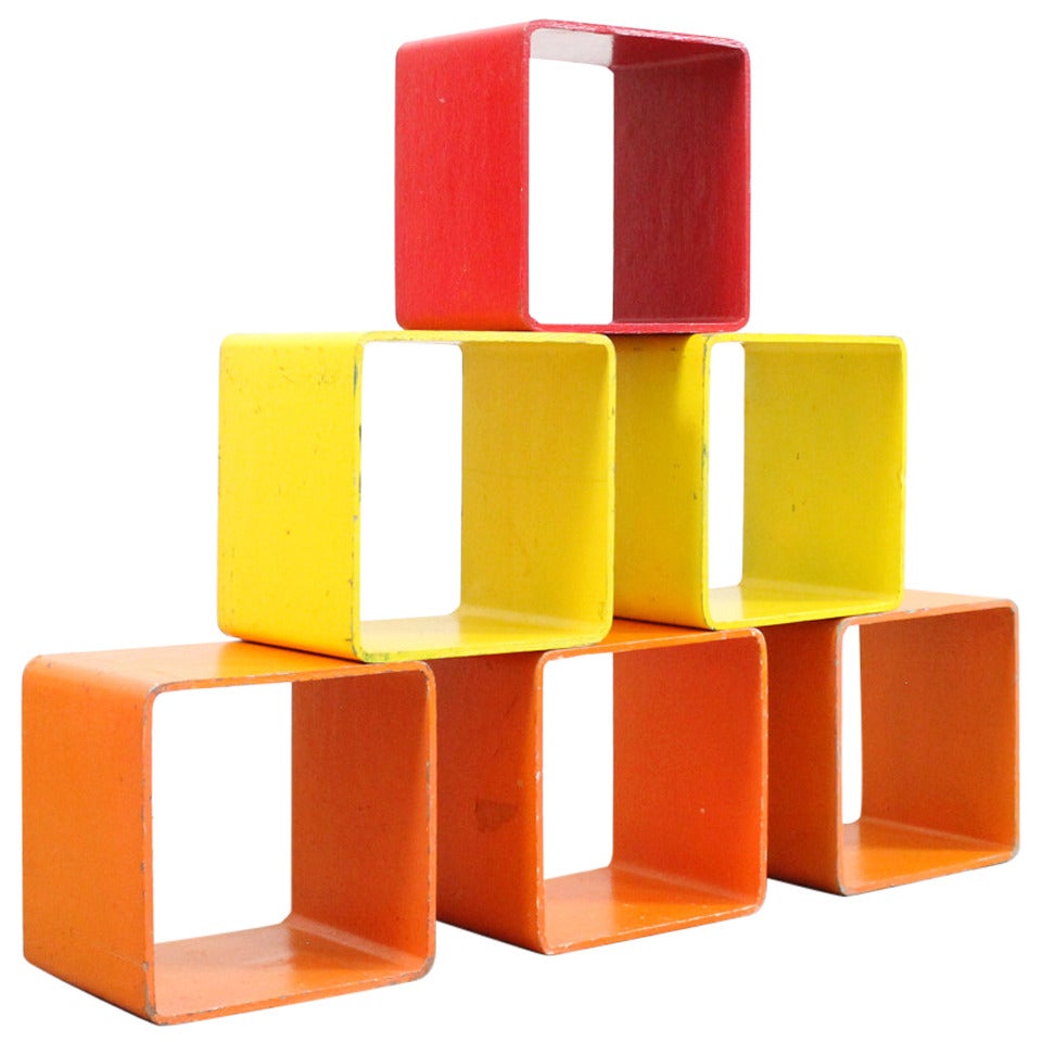 Brightly Colored Storage Cubes