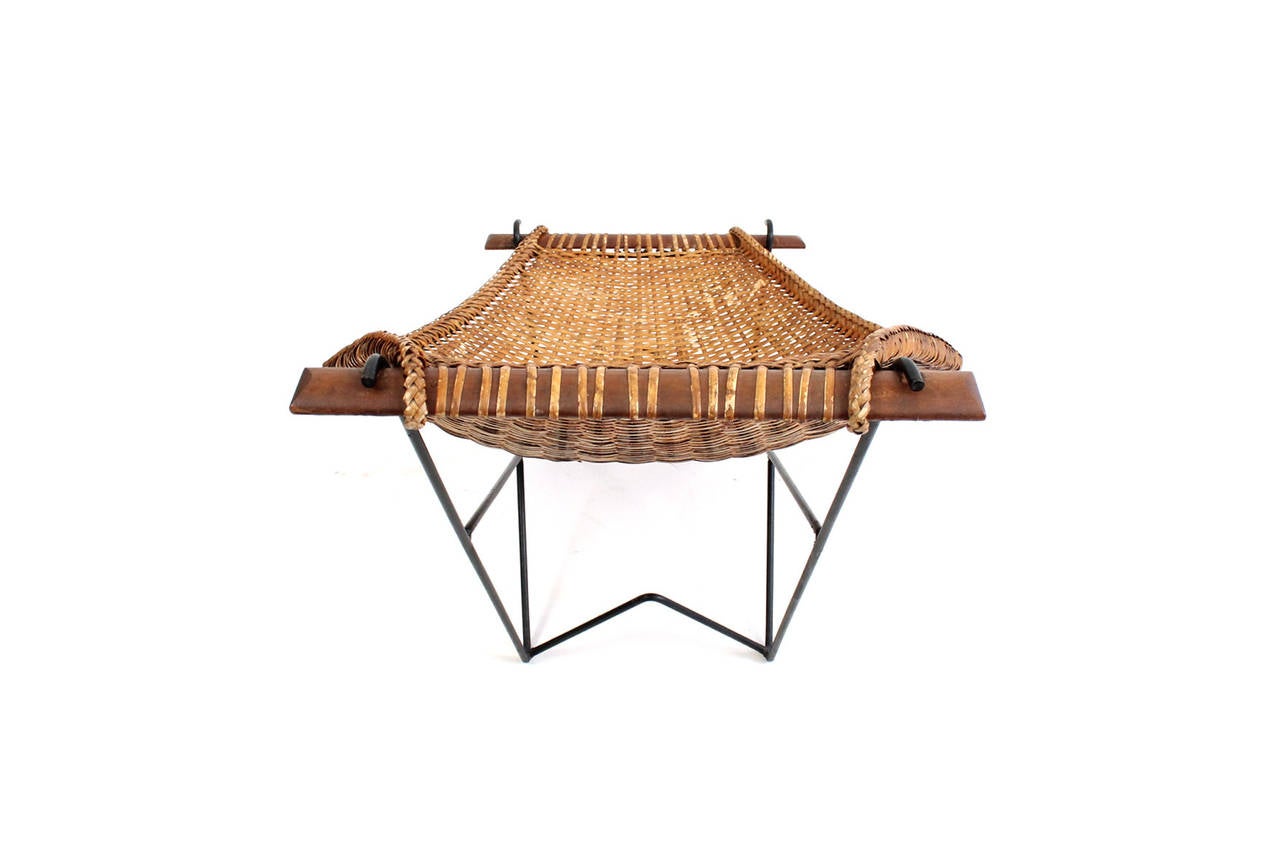 John Risley Rattan “Duyan” Lounge Chair In Excellent Condition In Waltham, MA